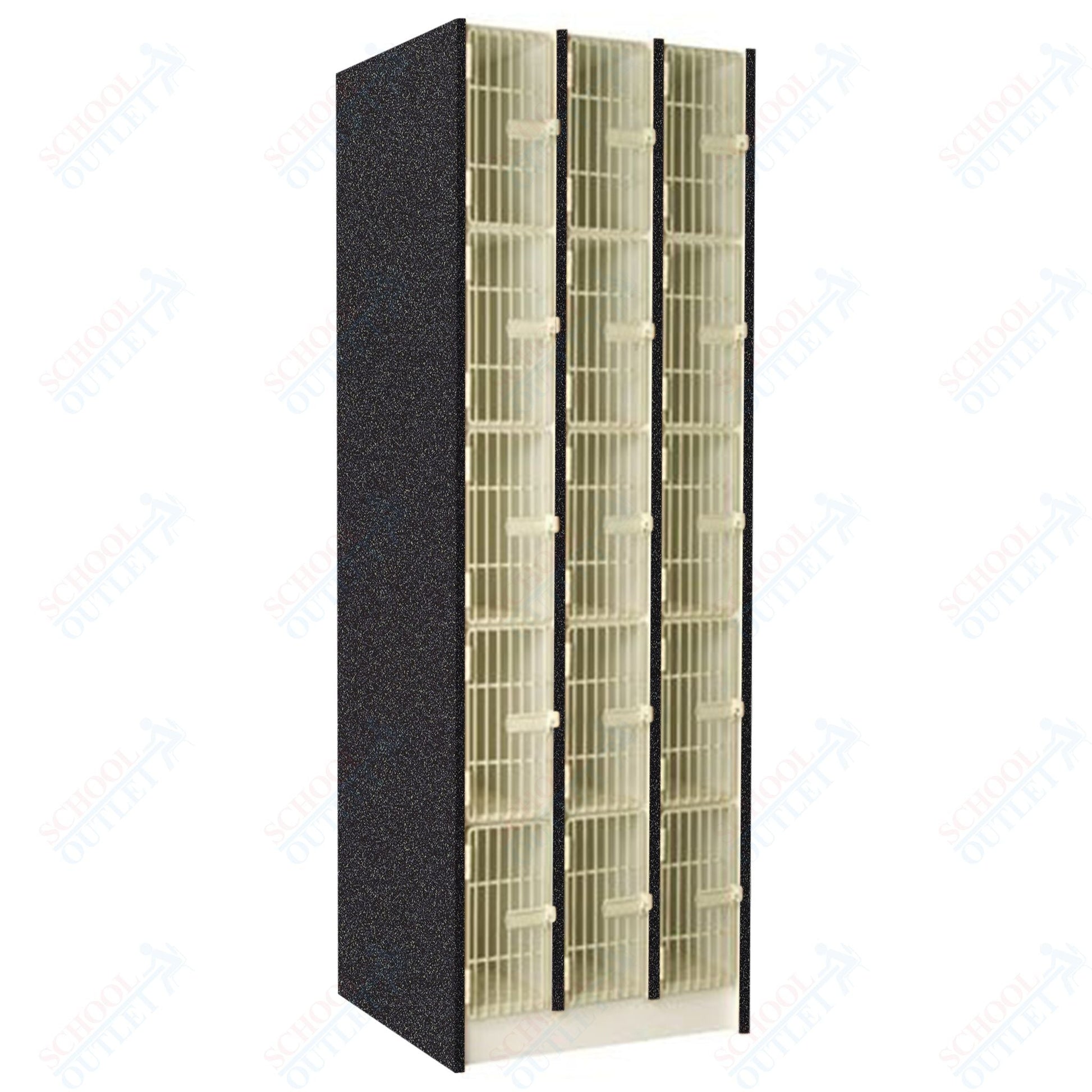 20" Deep Instrument Storage with Acousti - Grille Doors (89610 278420 A) - SchoolOutlet