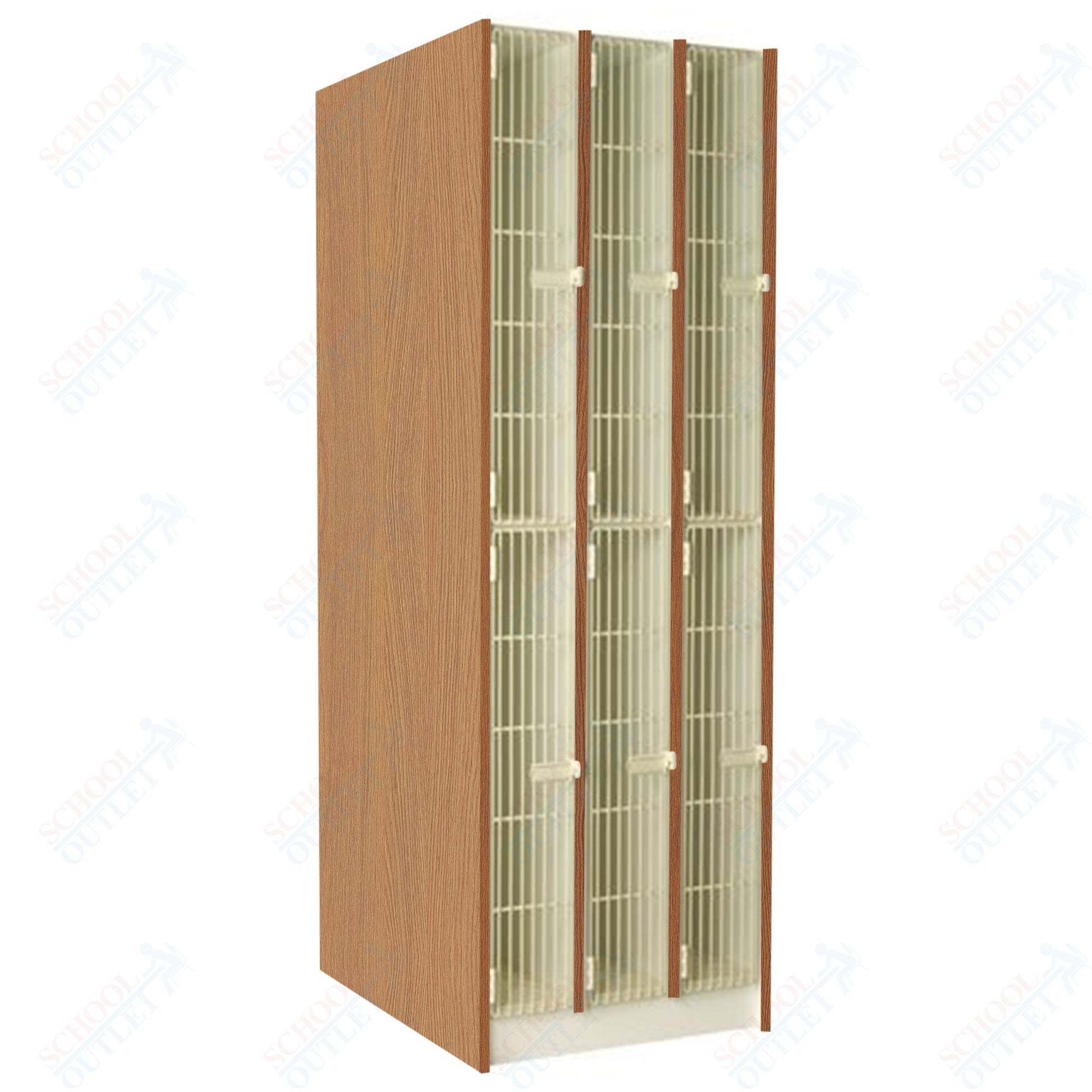 40" Deep Instrument Storage with Individual Acousti - Grille Doors (89611 278440 A) - SchoolOutlet