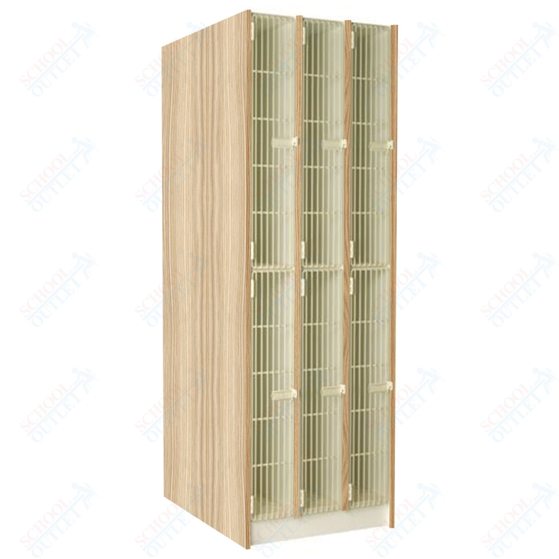 40" Deep Instrument Storage with Individual Acousti - Grille Doors (89611 278440 A) - SchoolOutlet