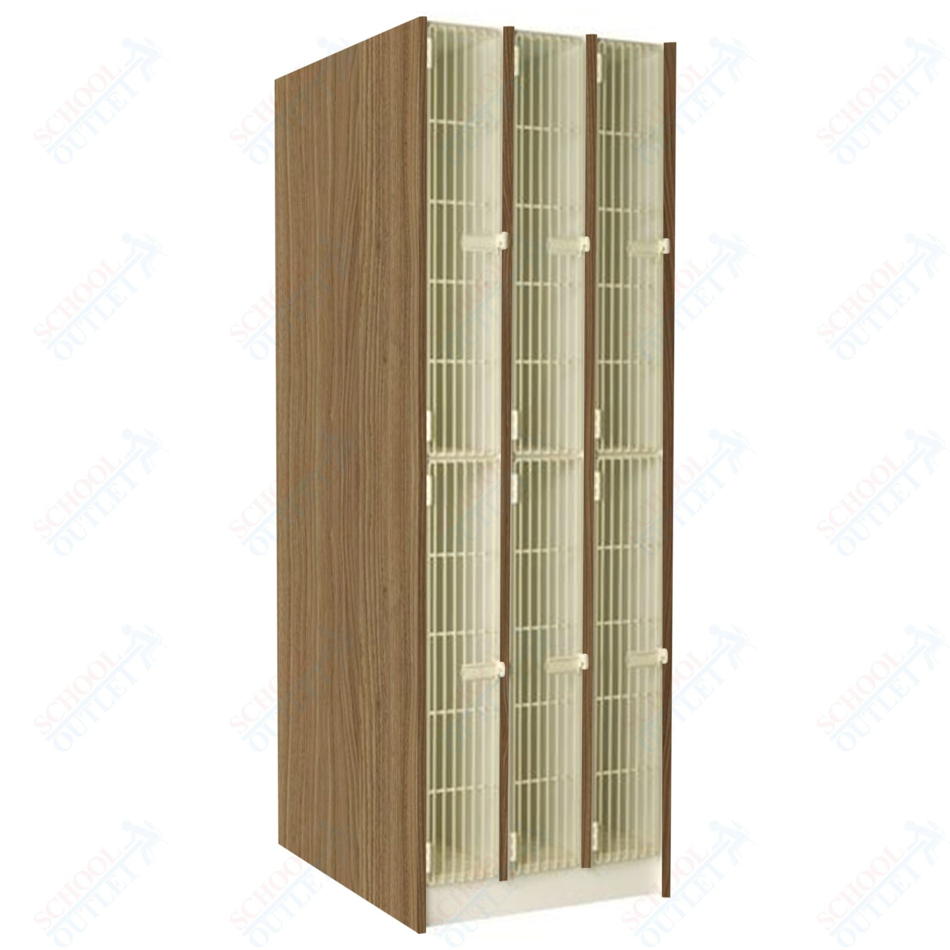 40" Deep Instrument Storage with Individual Acousti - Grille Doors (89611 278440 A) - SchoolOutlet