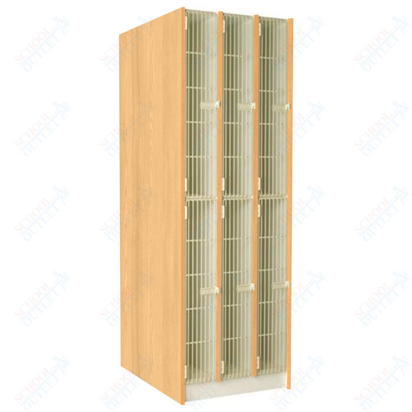 40" Deep Instrument Storage with Individual Acousti - Grille Doors (89611 278440 A) - SchoolOutlet