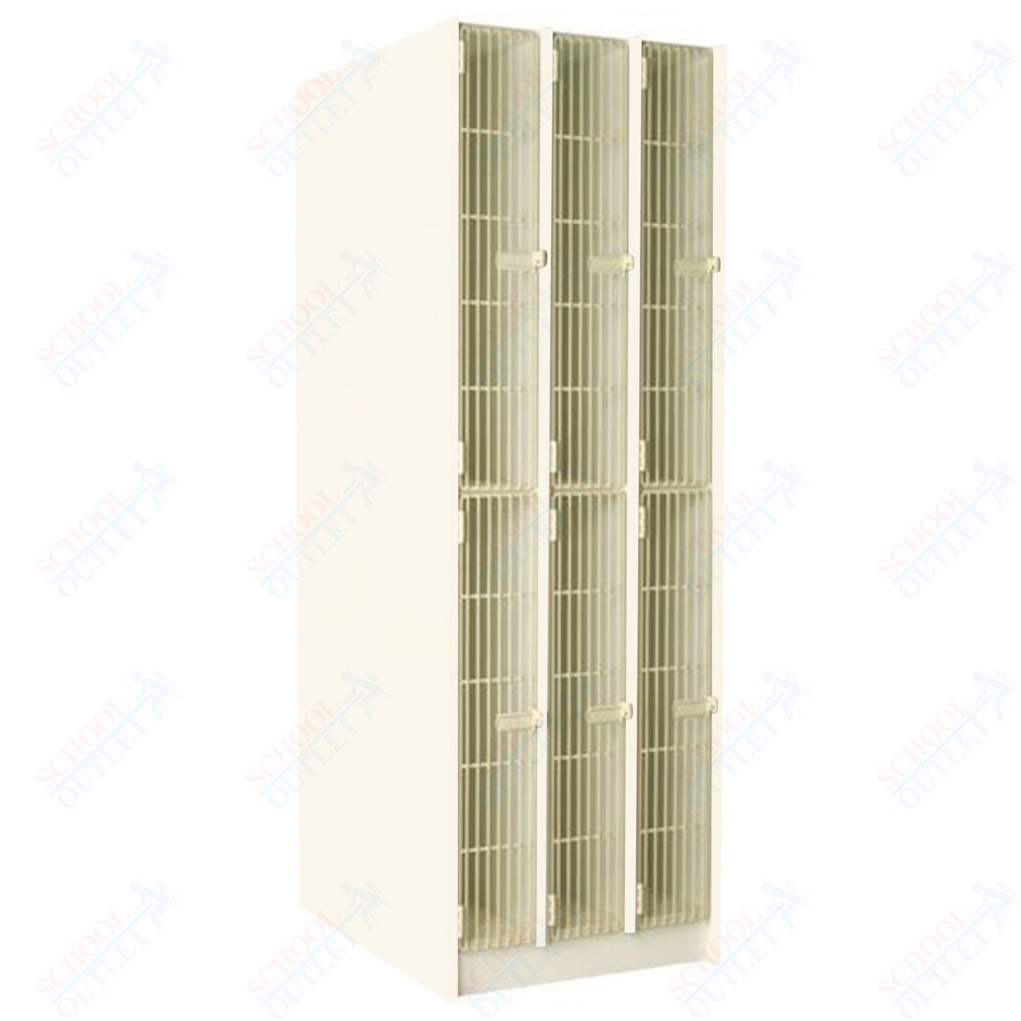 40" Deep Instrument Storage with Individual Acousti - Grille Doors (89611 278440 A) - SchoolOutlet