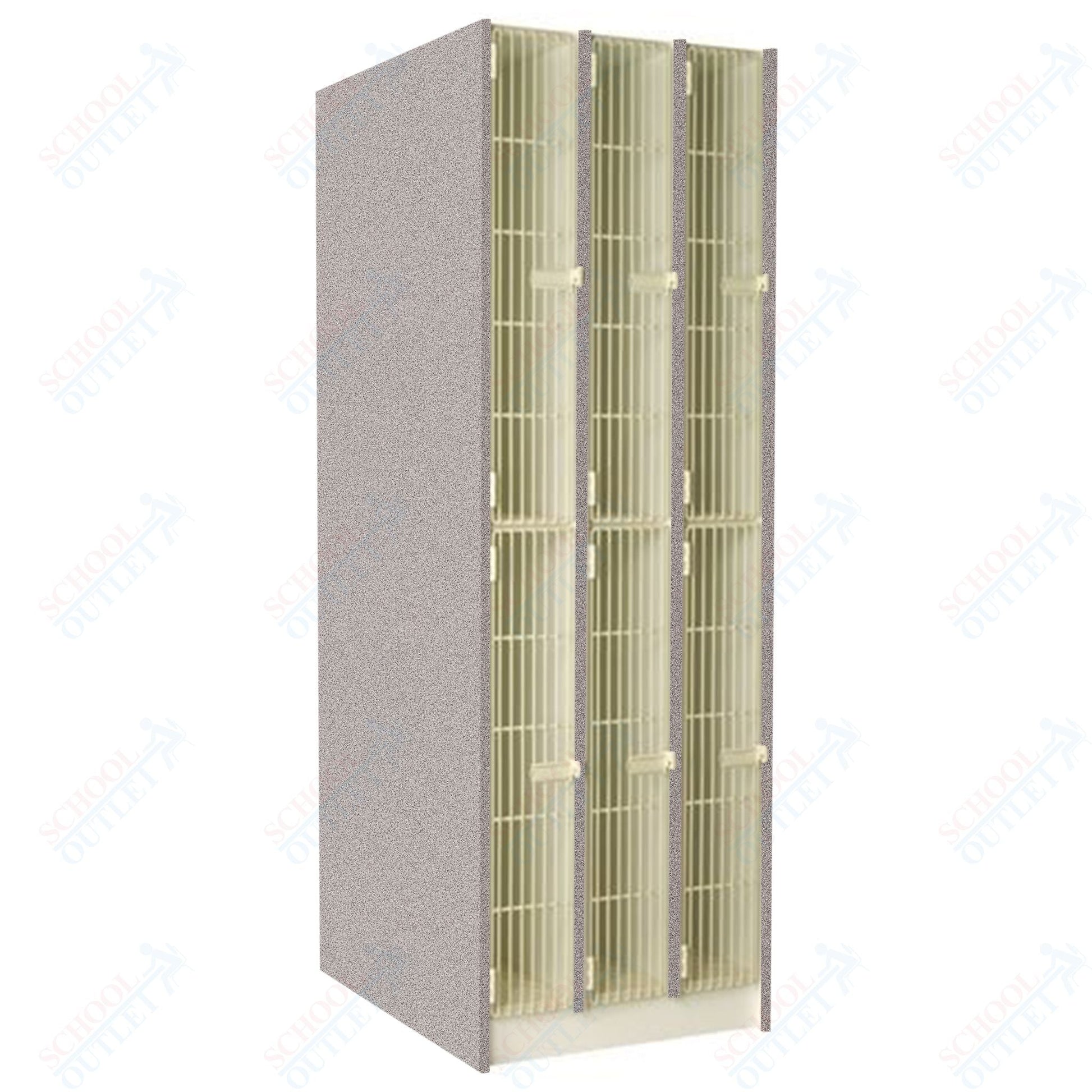 40" Deep Instrument Storage with Individual Acousti - Grille Doors (89611 278440 A) - SchoolOutlet