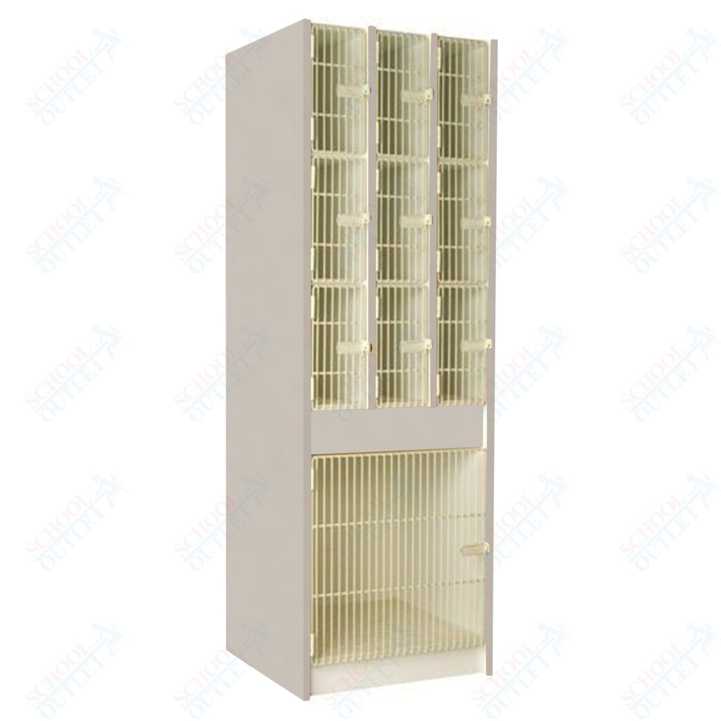 29" Deep Instrument Storage with Acousti - Grille Doors (89626 278429 A) - SchoolOutlet