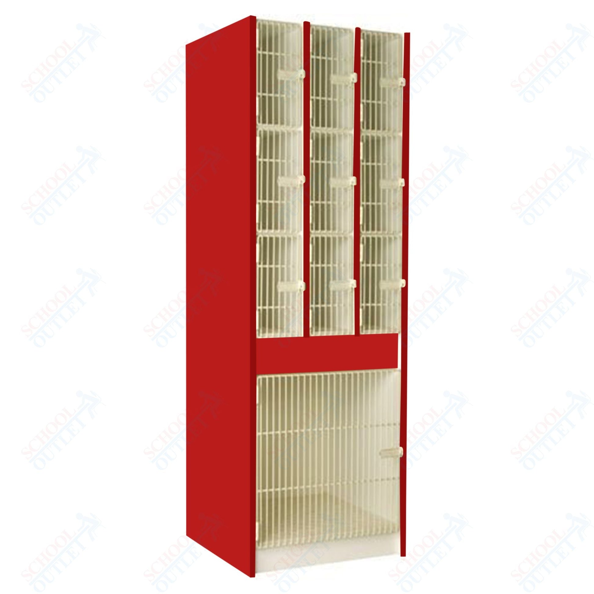 29" Deep Instrument Storage with Acousti - Grille Doors (89626 278429 A) - SchoolOutlet