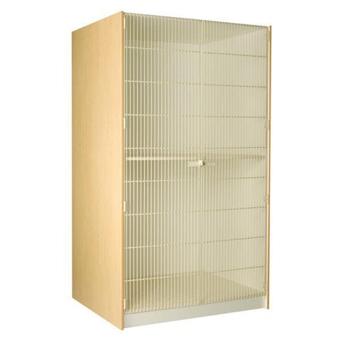 40" Deep Instrument Storage with Full Acousti - Grille Doors (89854 488440 A) - SchoolOutlet