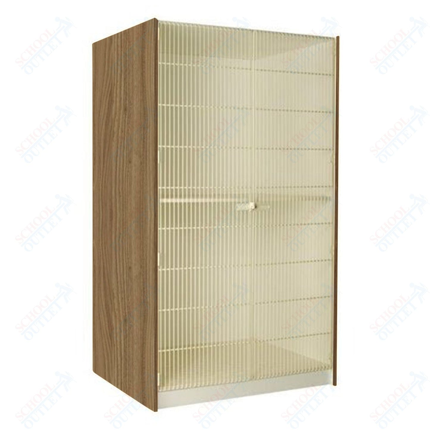 40" Deep Instrument Storage with Full Acousti - Grille Doors (89854 488440 A) - SchoolOutlet