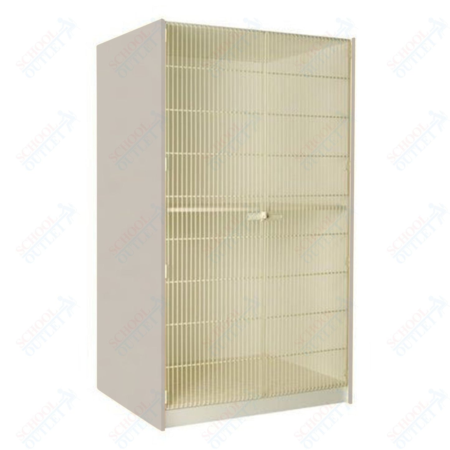 40" Deep Instrument Storage with Full Acousti - Grille Doors (89854 488440 A) - SchoolOutlet