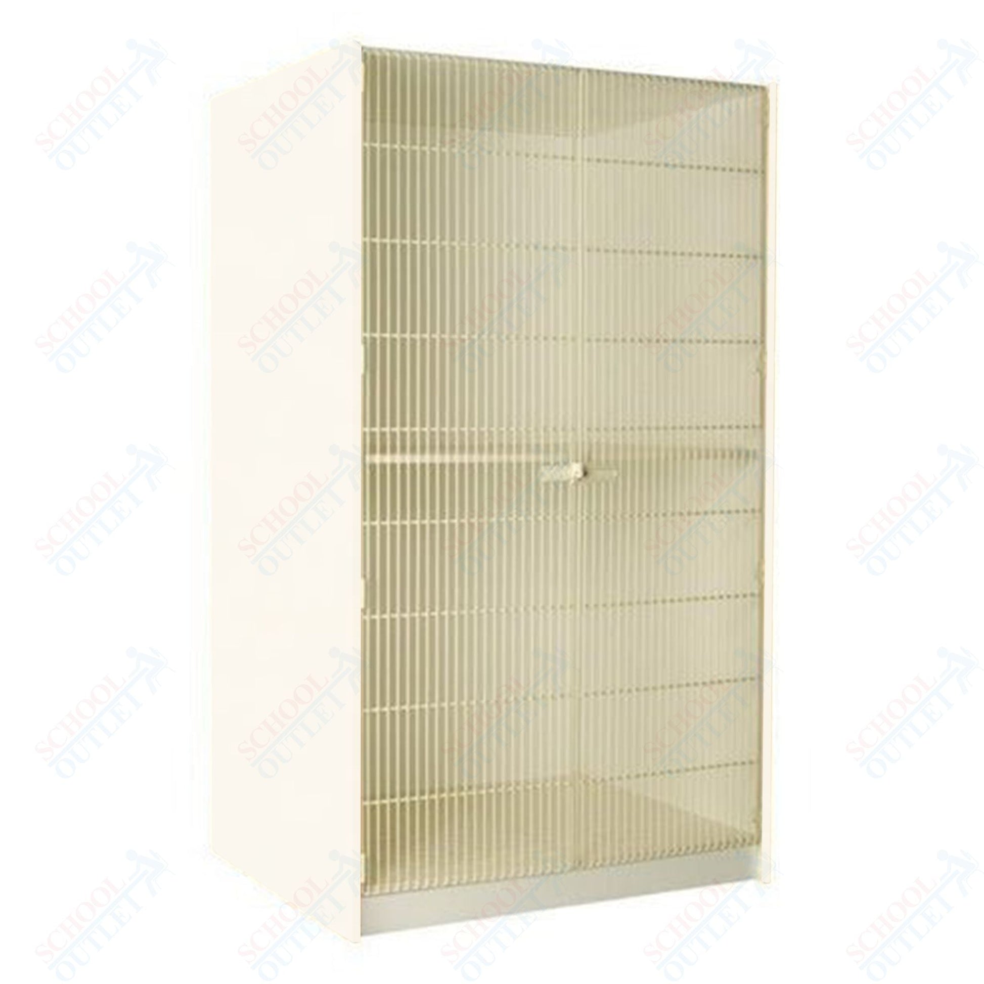 40" Deep Instrument Storage with Full Acousti - Grille Doors (89854 488440 A) - SchoolOutlet