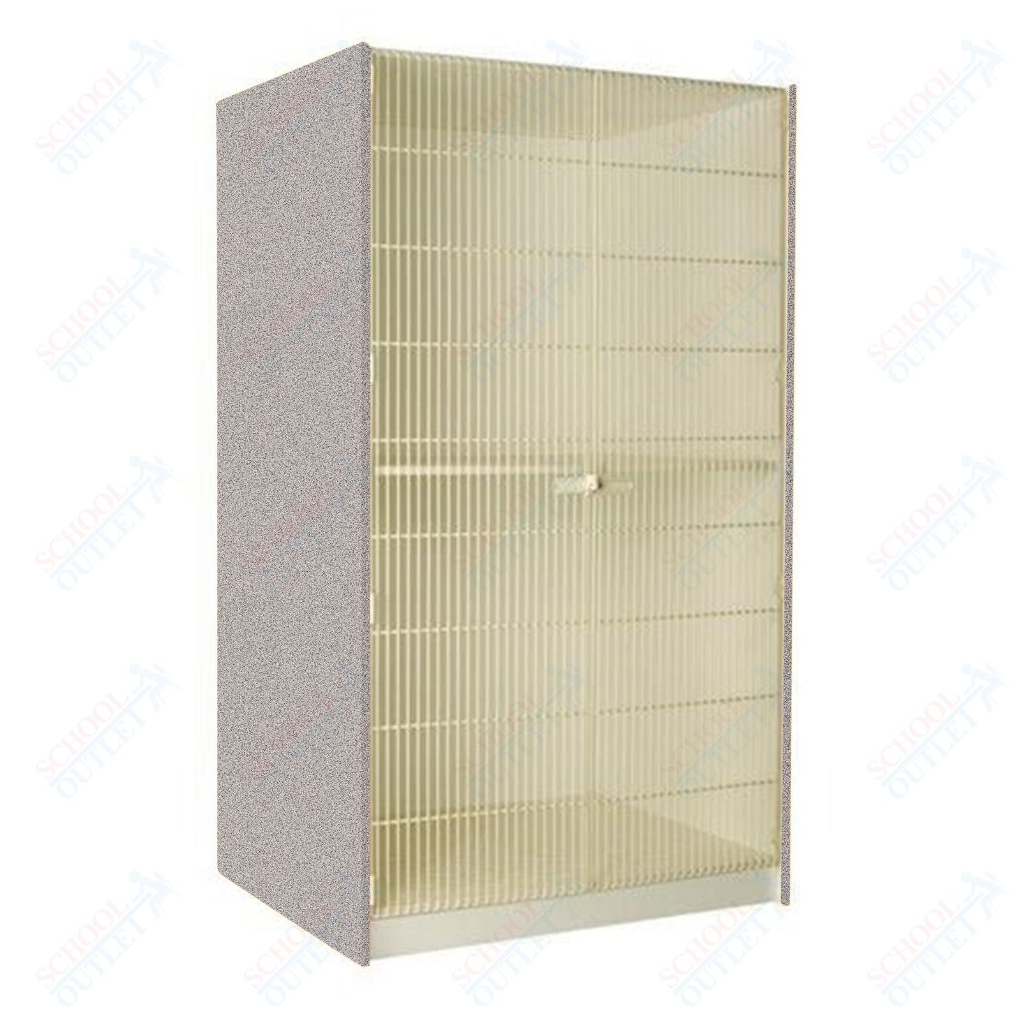 40" Deep Instrument Storage with Full Acousti - Grille Doors (89854 488440 A) - SchoolOutlet