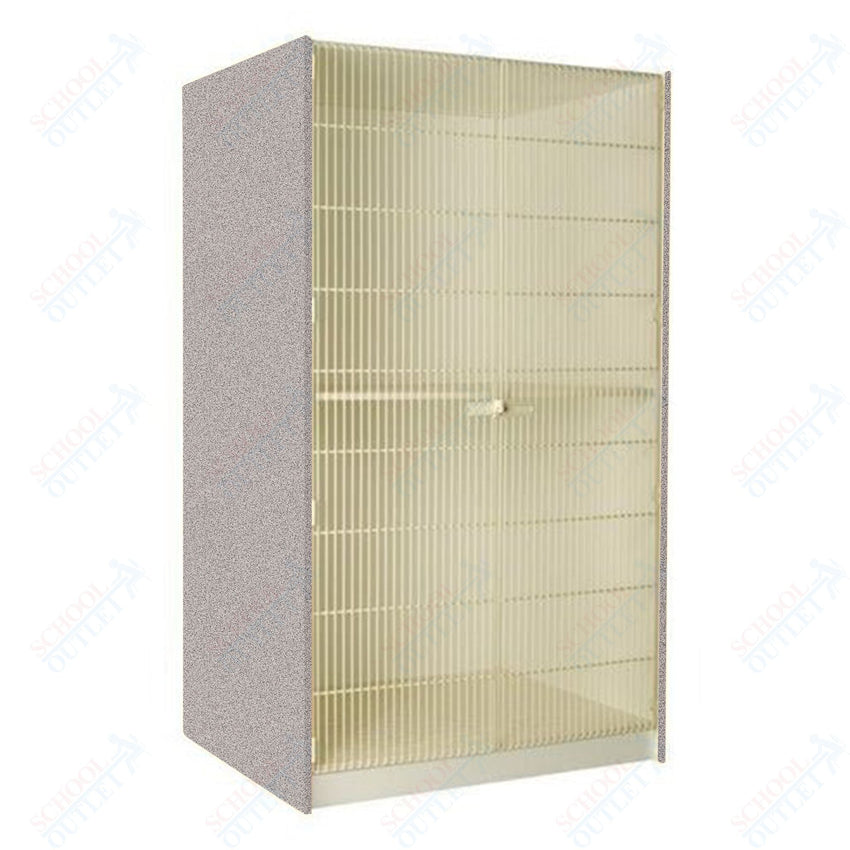 40" Deep Instrument Storage with Full Acousti - Grille Doors (89854 488440 A) - SchoolOutlet