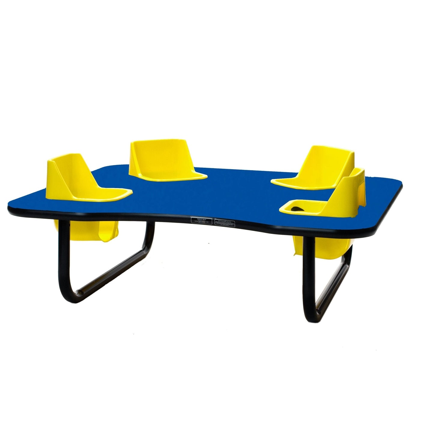 Four-Seat Kidney Toddler Table - Space Saver (14" H) (Toddler Tables TOD-TT414SS)