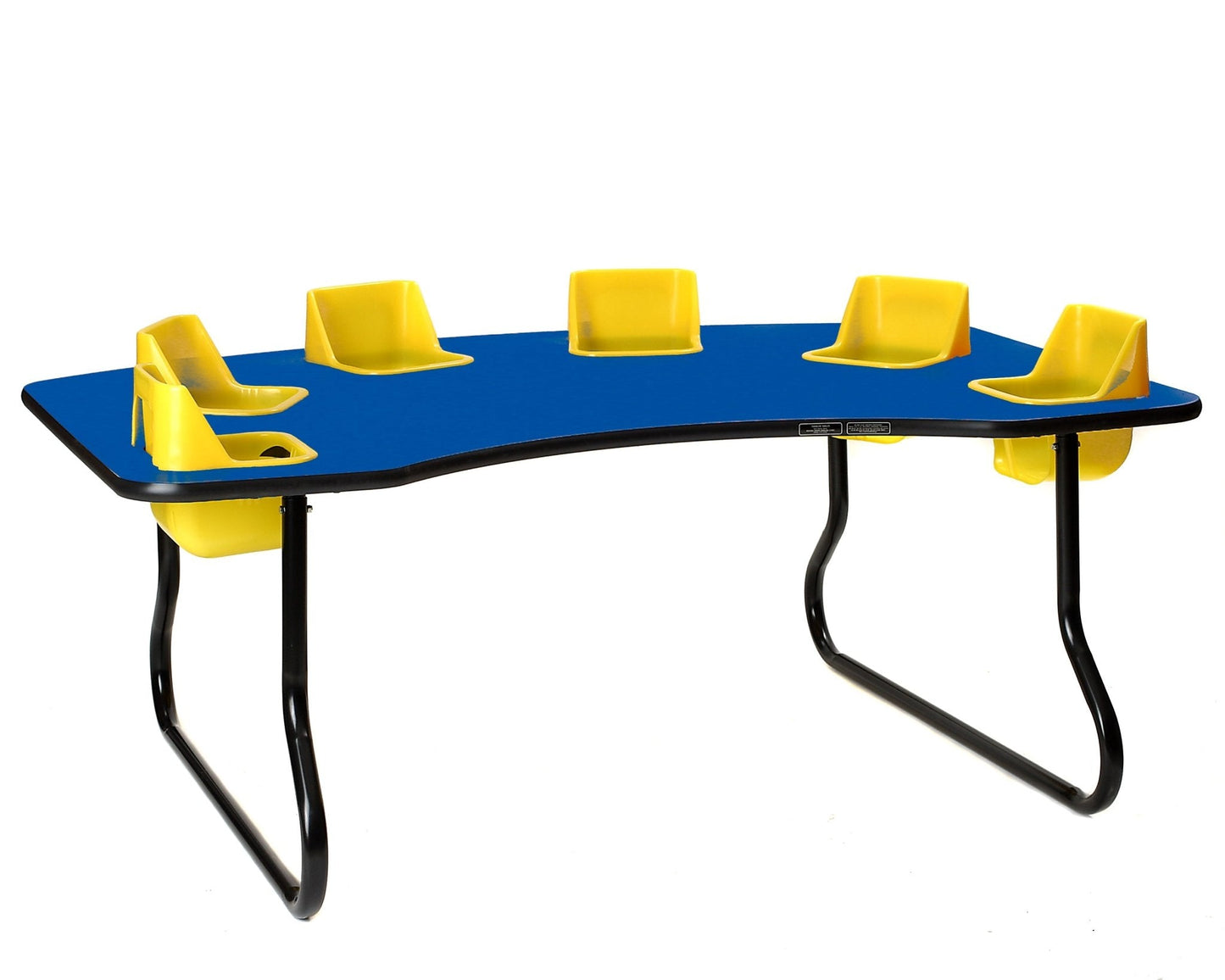 Six-Seat Kidney Toddler Table (27" H) (Toddler Tables TOD-TT627)