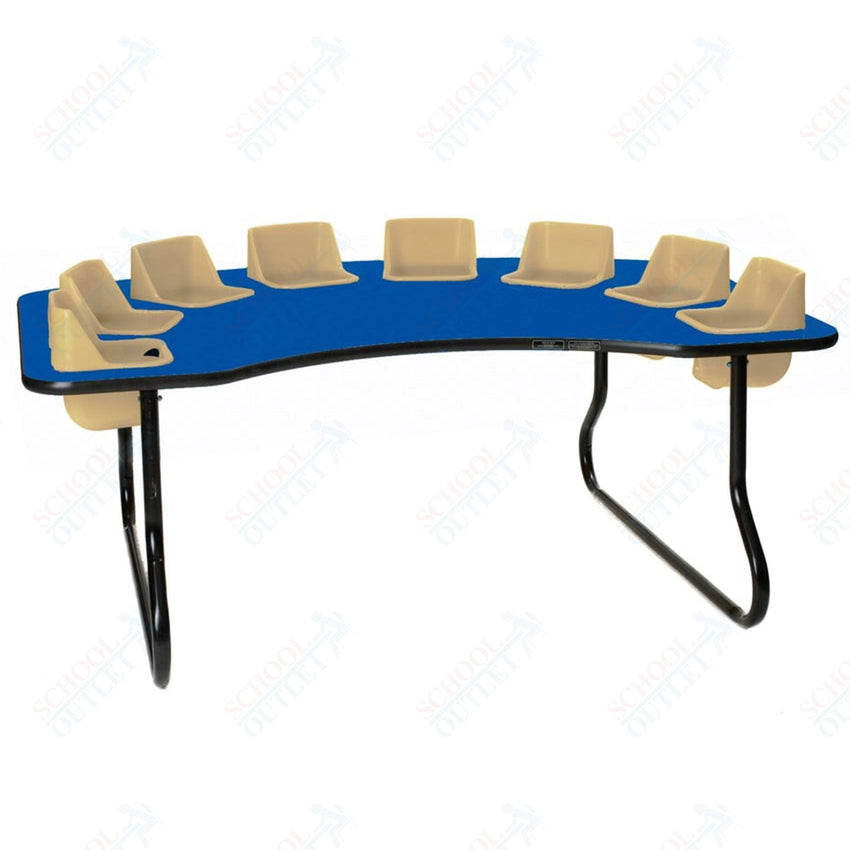 Eight - Seat Kidney Toddler Table (27" H) (Toddler Tables TOD - TT827) - SchoolOutlet