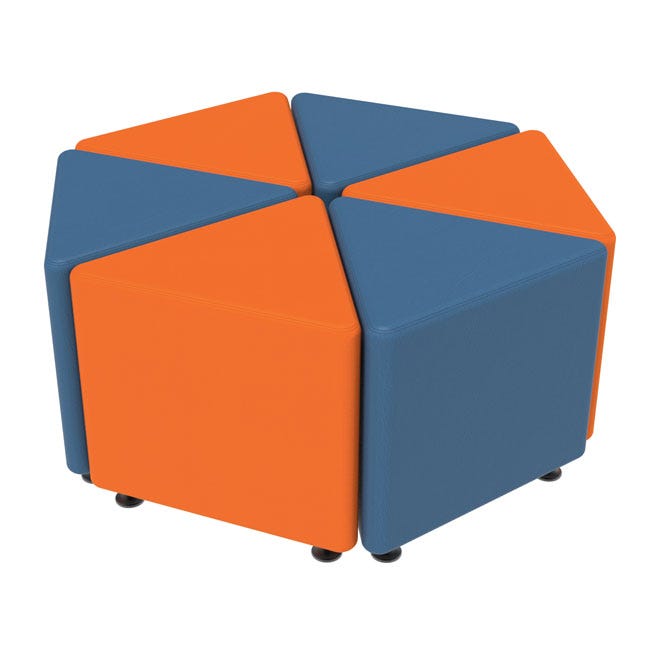 Marco Sonik Soft Seating Triangle Ottoman 16" Seat Height (LF1550-G1)
