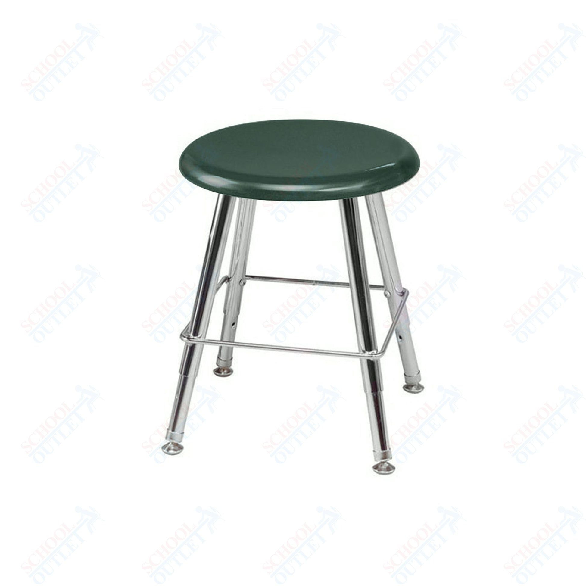 USA Capitol Legacy Series 12" - 16" Adjustable Height Hard Plastic Stool (112A) - SchoolOutlet