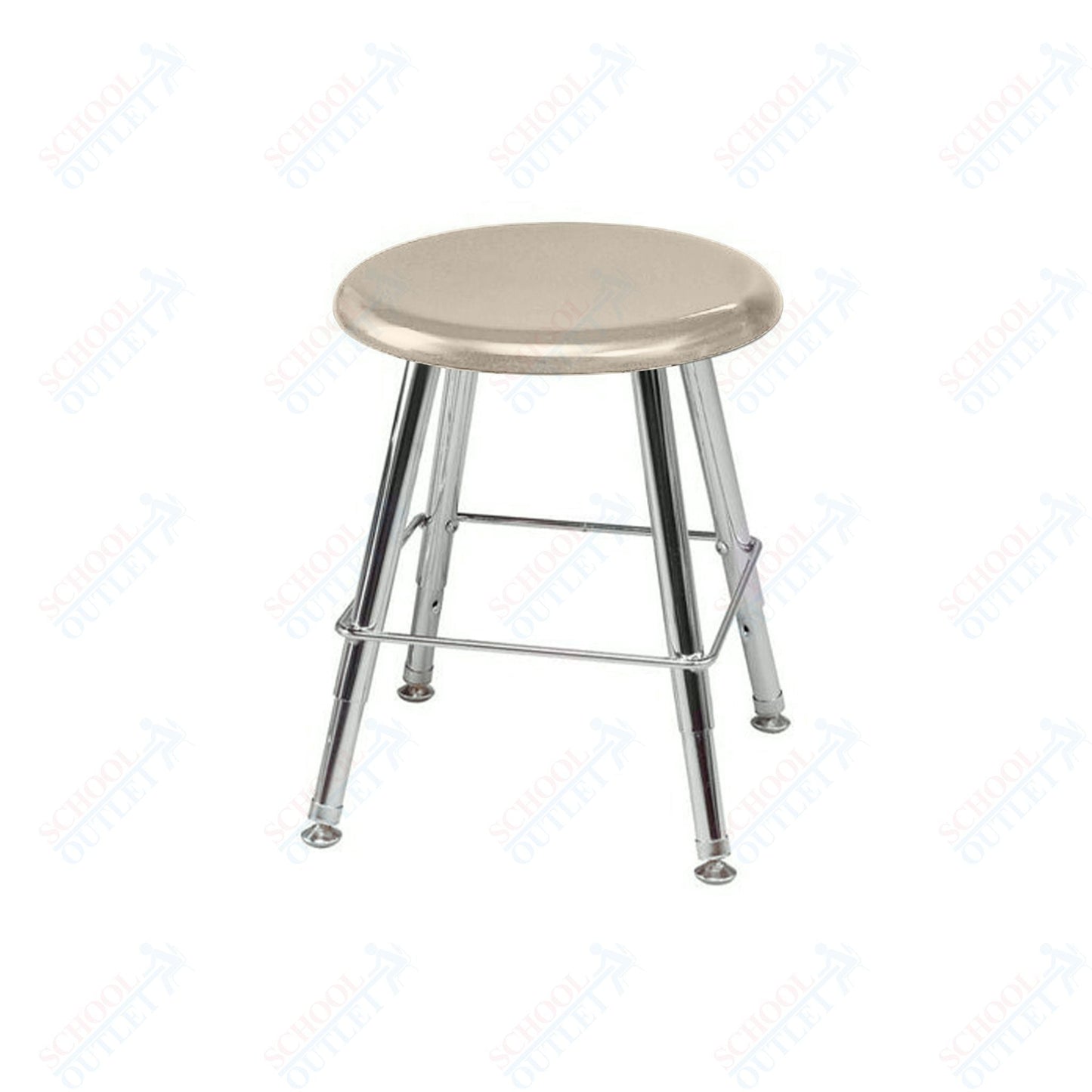 USA Capitol Legacy Series 12" - 16" Adjustable Height Hard Plastic Stool (112A) - SchoolOutlet