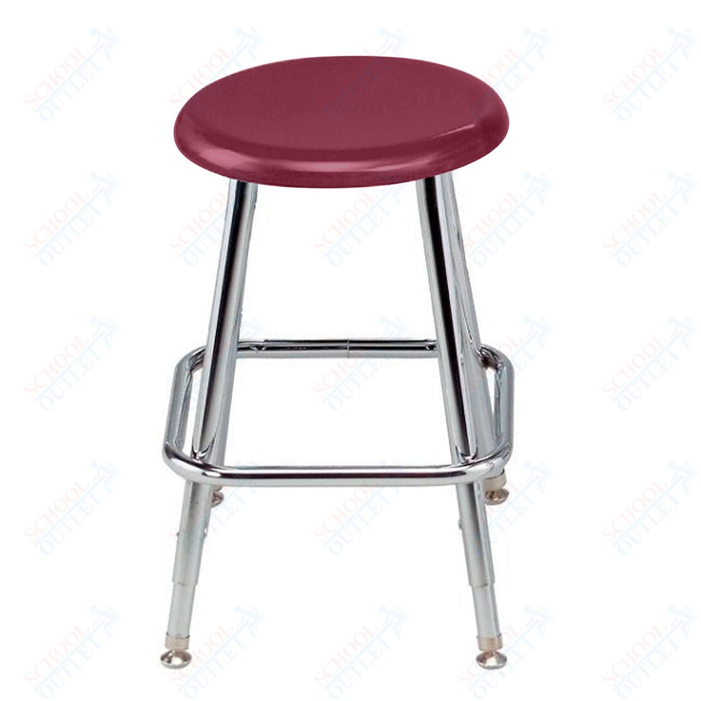 USA Capitol Legacy Series 18" - 24" Adjustable Height Hard Plastic Stool (118A) - SchoolOutlet