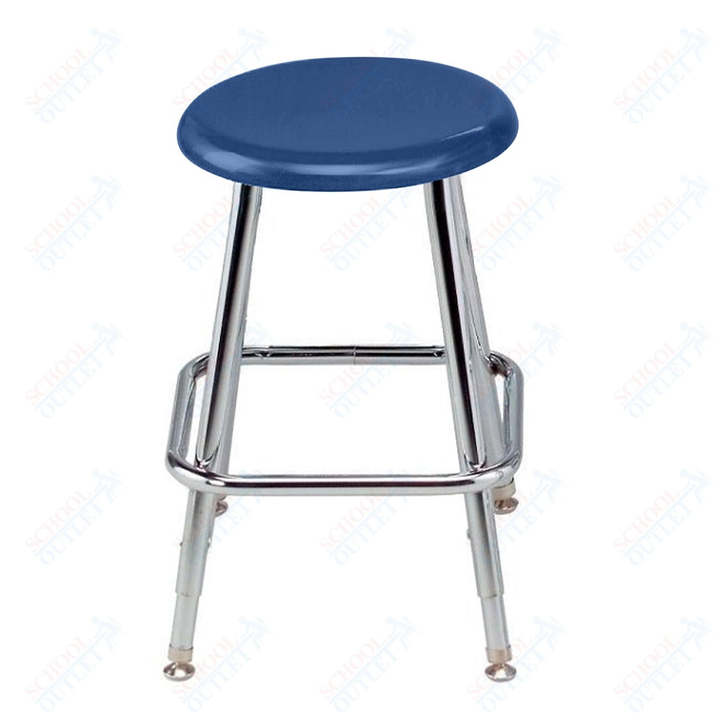 USA Capitol Legacy Series 24" - 30" Adjustable Height Hard Plastic Stool (124A) - SchoolOutlet