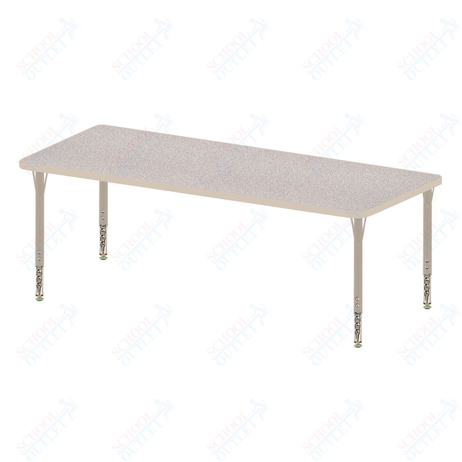 USA Capitol 24" x 60" Rectangle Activity Table Adjustable Height 23" - 31" (2460SE) - SchoolOutlet