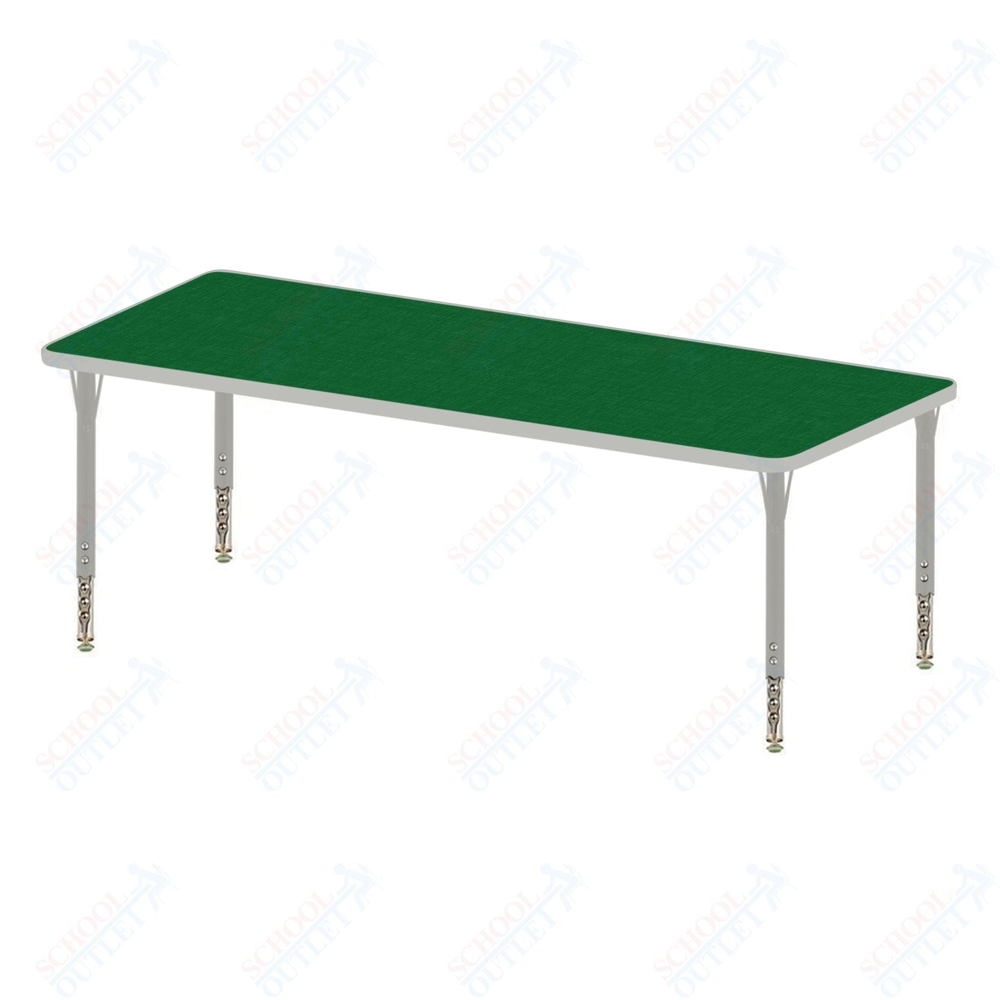 USA Capitol 24" x 60" Rectangle Activity Table Adjustable Height 23" - 31" (2460SE) - SchoolOutlet