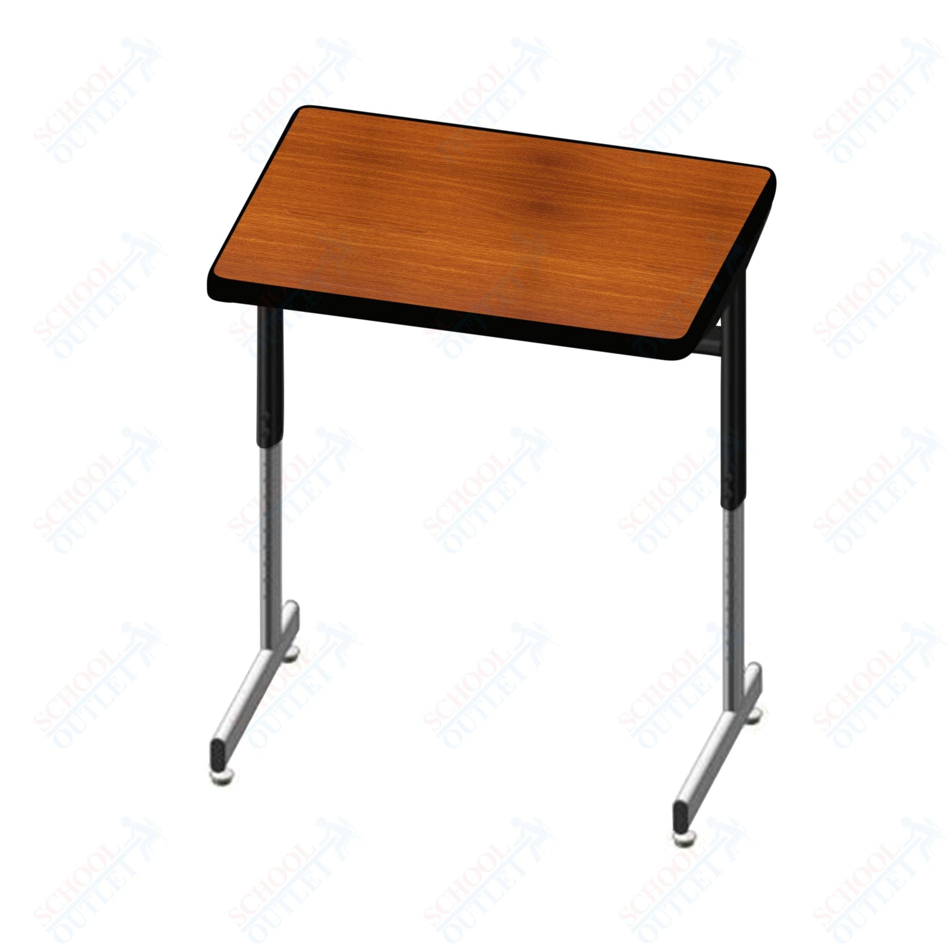 USA Capitol Access Student Desk Adjustable Height 22" - 30", Hard Plastic (300) - SchoolOutlet