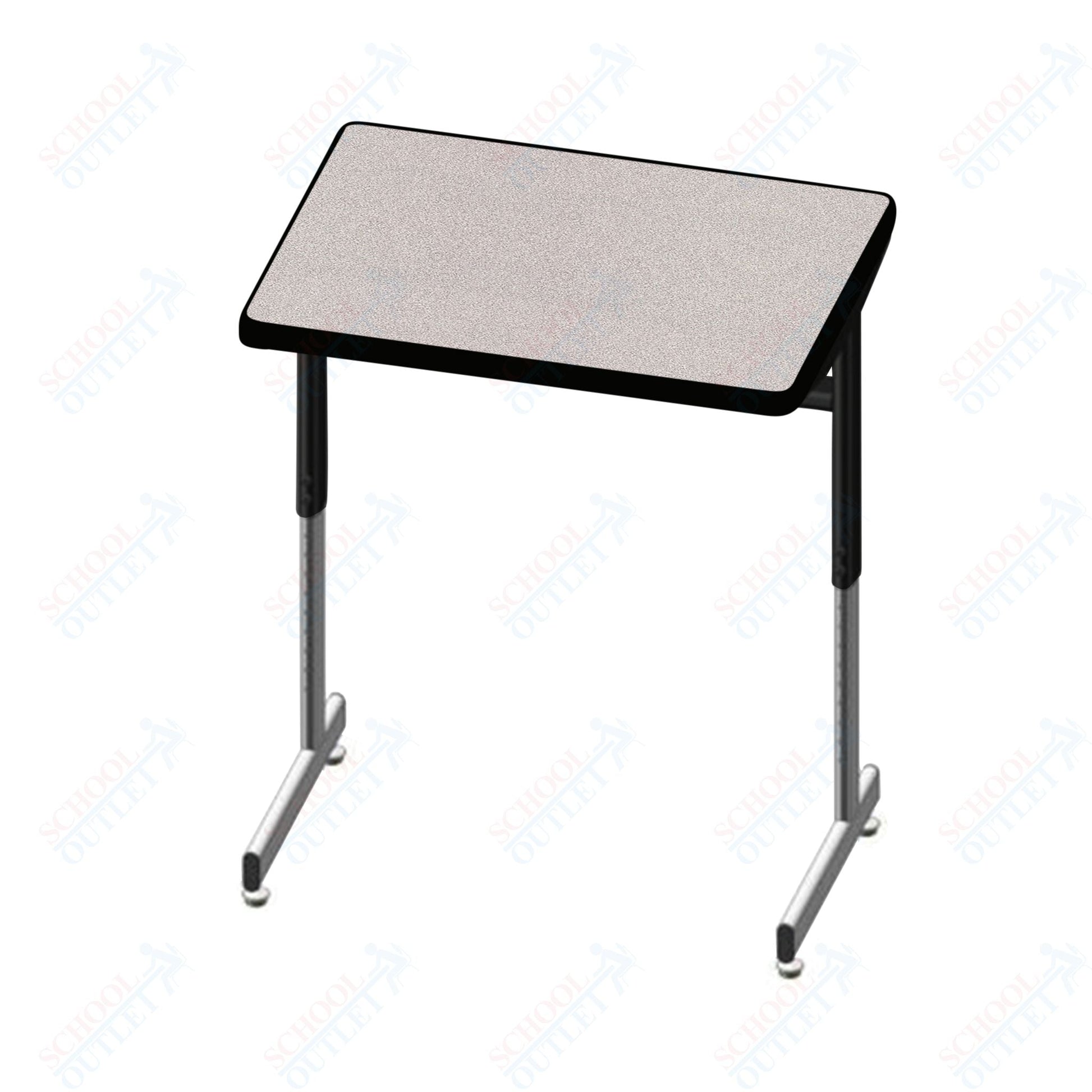 USA Capitol Access Student Desk Adjustable Height 22" - 30", Hard Plastic (300) - SchoolOutlet