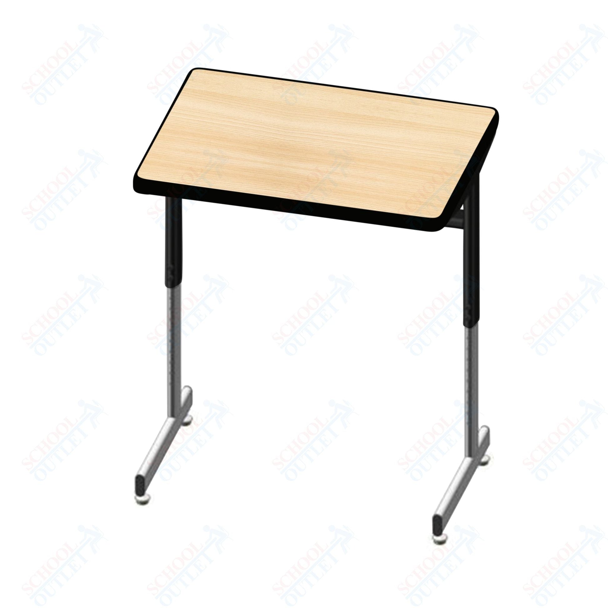 USA Capitol Access Student Desk Adjustable Height 22" - 30", Hard Plastic (300) - SchoolOutlet