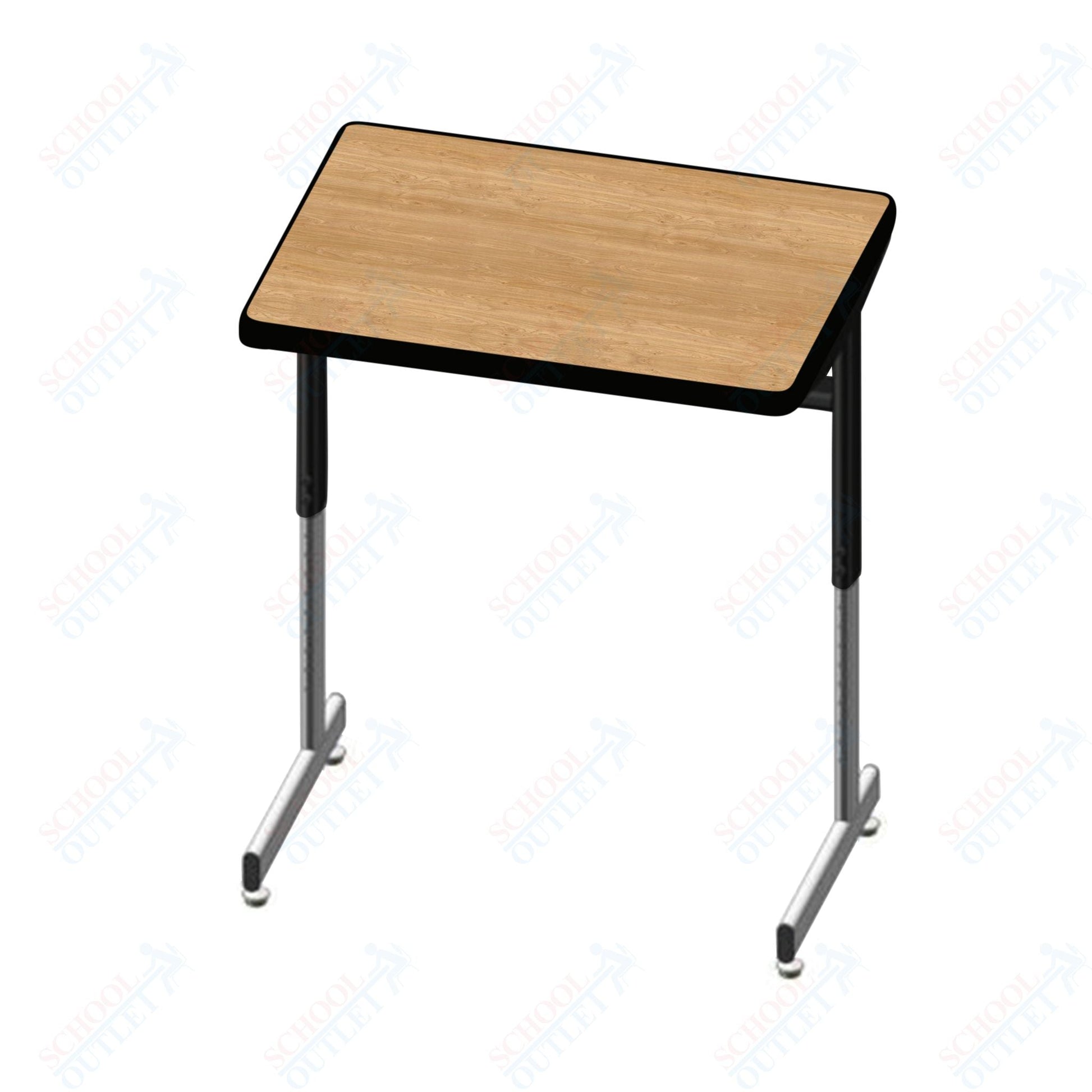 USA Capitol Access Student Desk Adjustable Height 22" - 30", Hard Plastic (300) - SchoolOutlet