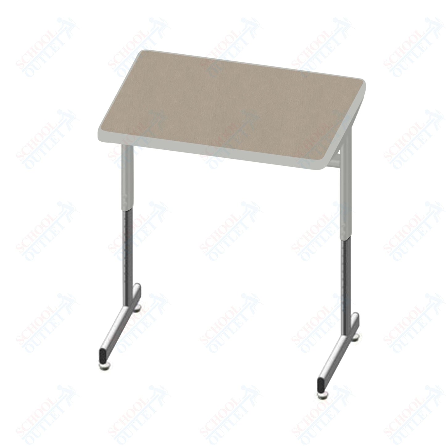 USA Capitol Access Student Desk Adjustable Height 22" - 30", Hard Plastic (300) - SchoolOutlet