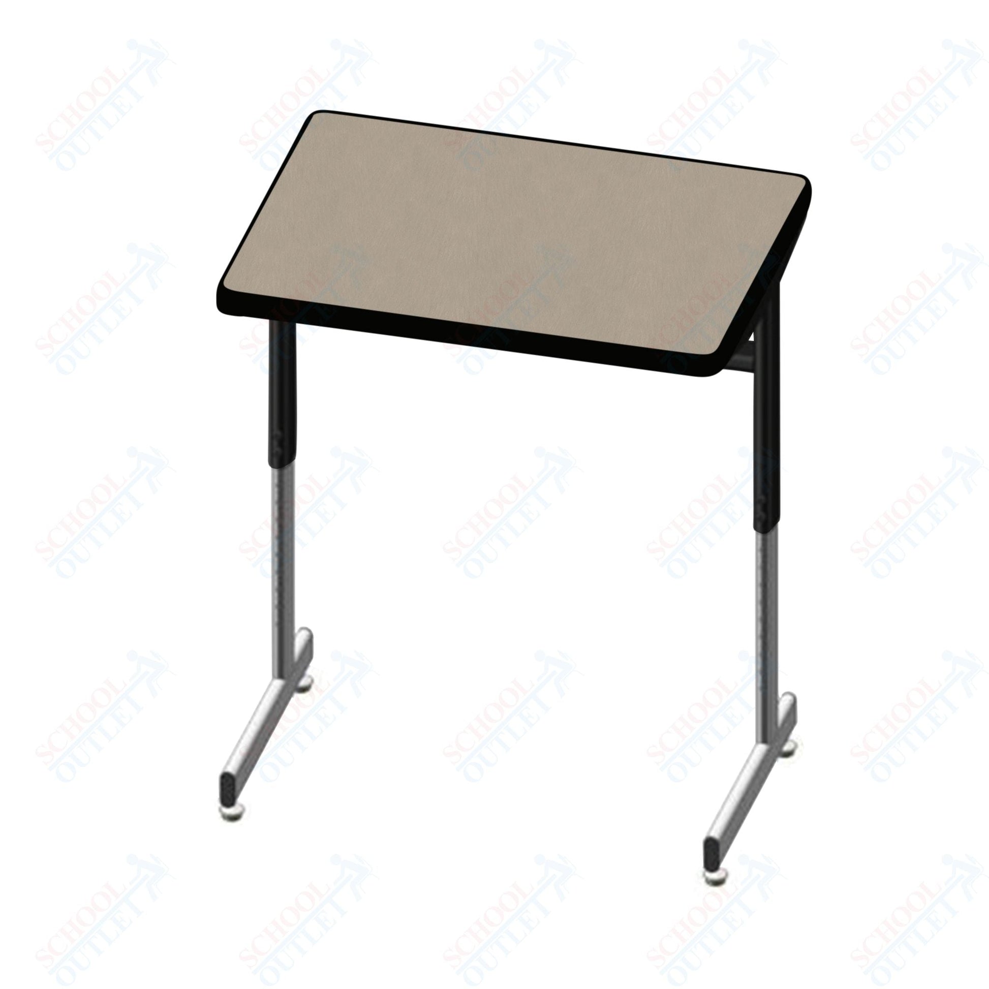 USA Capitol Access Student Desk Adjustable Height 22" - 30", Hard Plastic (300) - SchoolOutlet