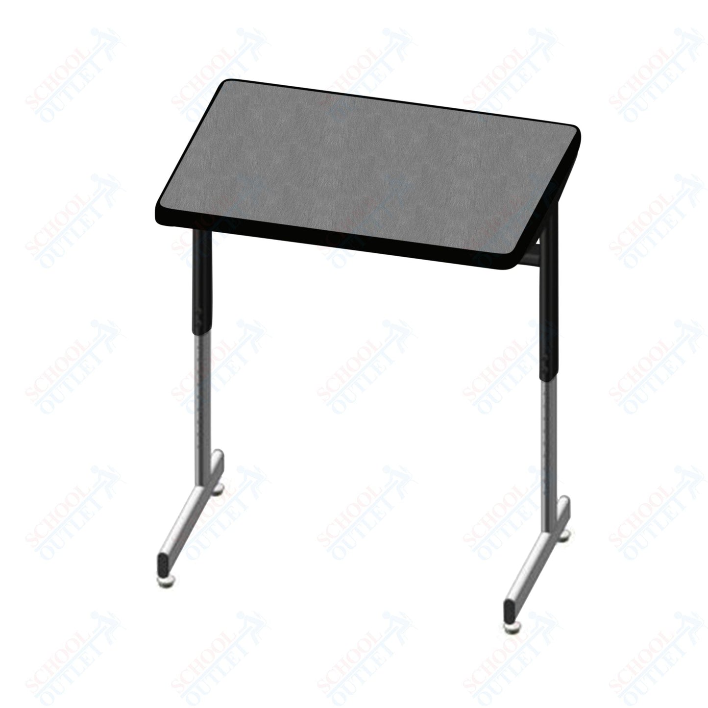 USA Capitol Access Student Desk Adjustable Height 22" - 30", Hard Plastic (300) - SchoolOutlet