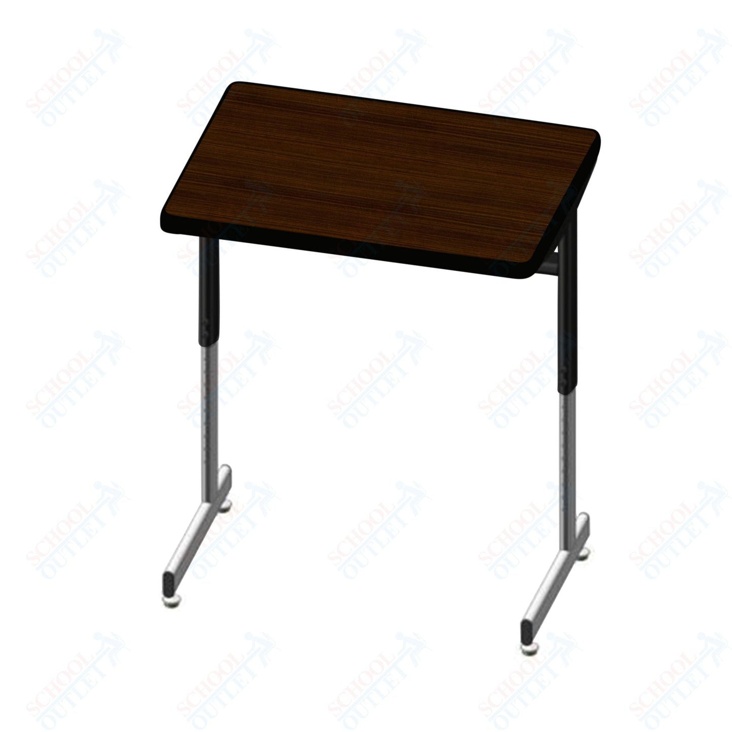 USA Capitol Access Student Desk Adjustable Height 22" - 30", Hard Plastic (300) - SchoolOutlet