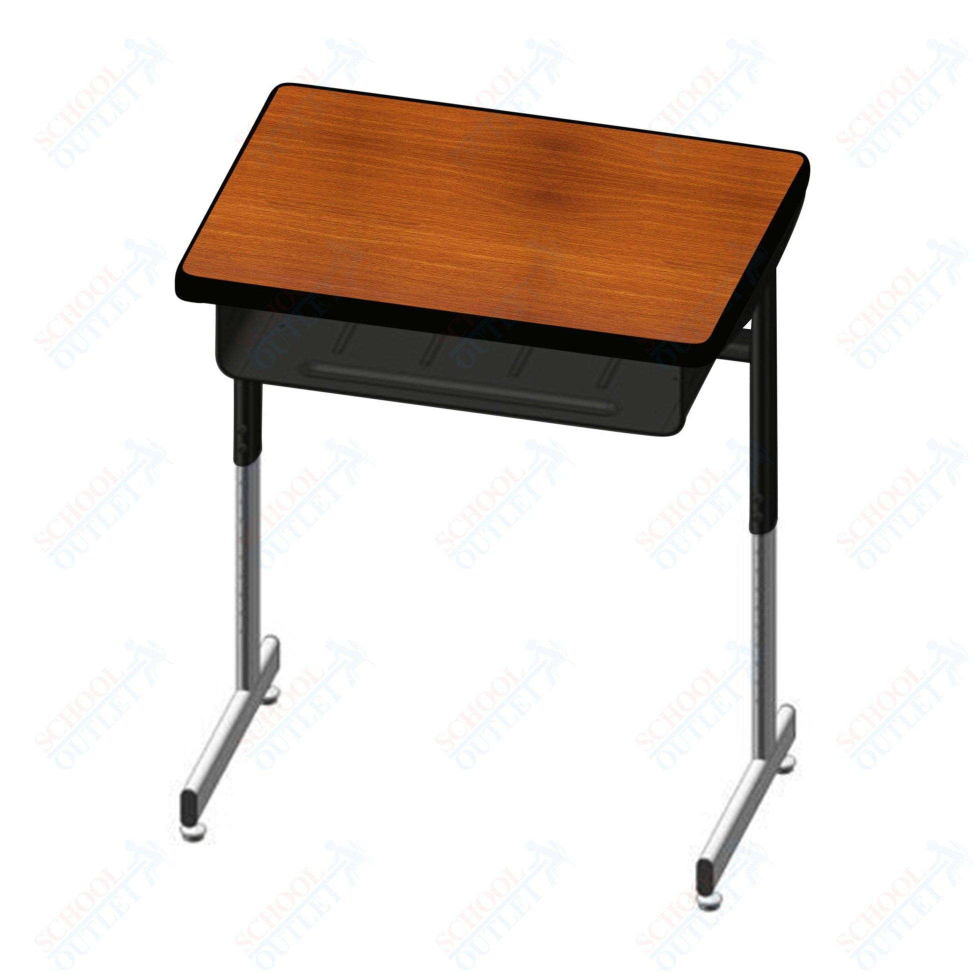 USA Capitol Access Student Desk Adjustable Height 22" - 30", Hard Plastic Top with Book Box (301) - SchoolOutlet