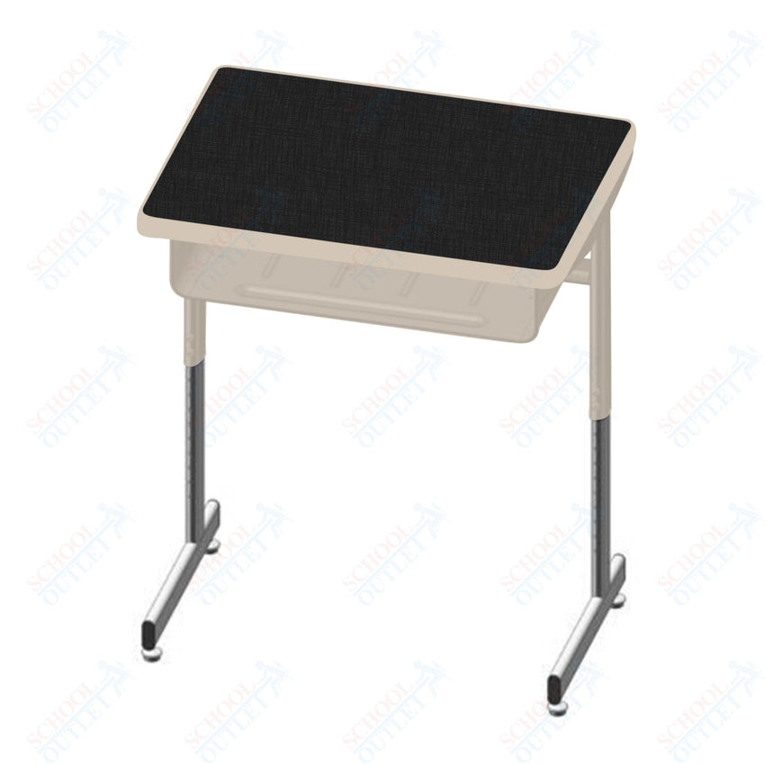 USA Capitol Access Student Desk Adjustable Height 22" - 30", Laminate Top w/ Sprayed Edge and Book Box (301SE) - SchoolOutlet