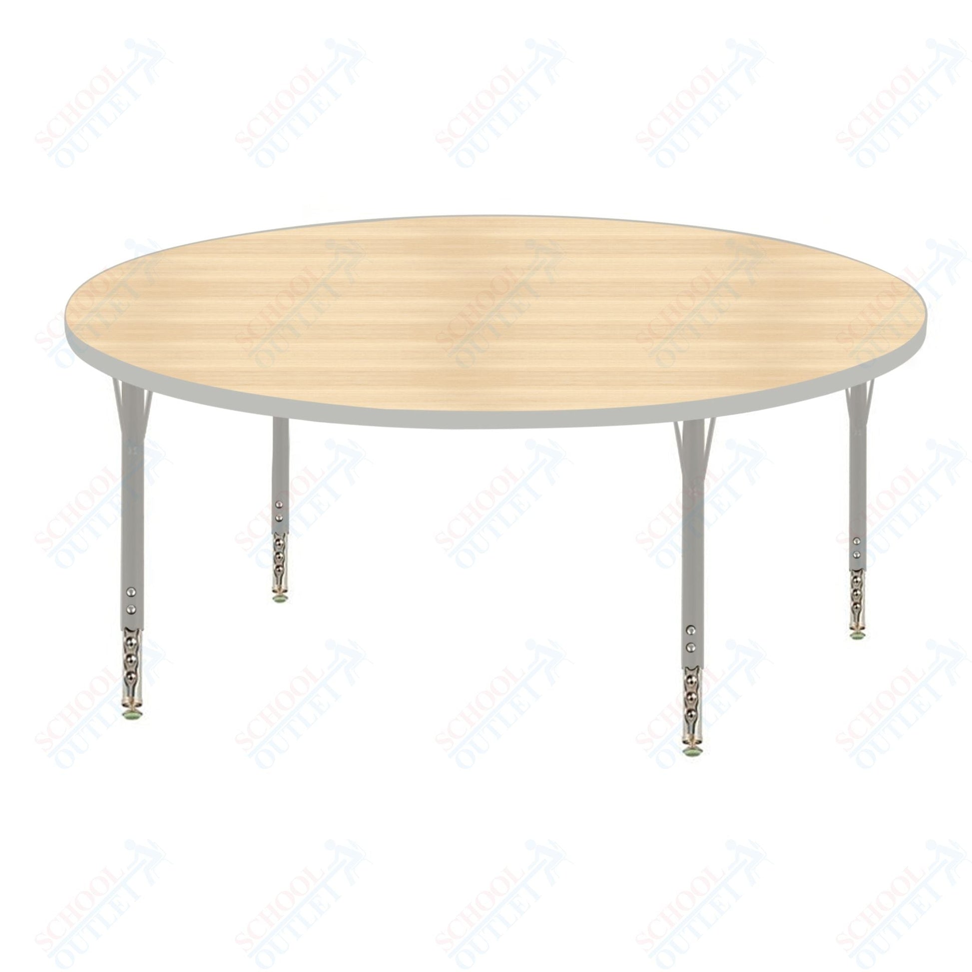 USA Capitol 30" Round Activity Table Adjustable Height 23" - 31" (30RSE) - SchoolOutlet