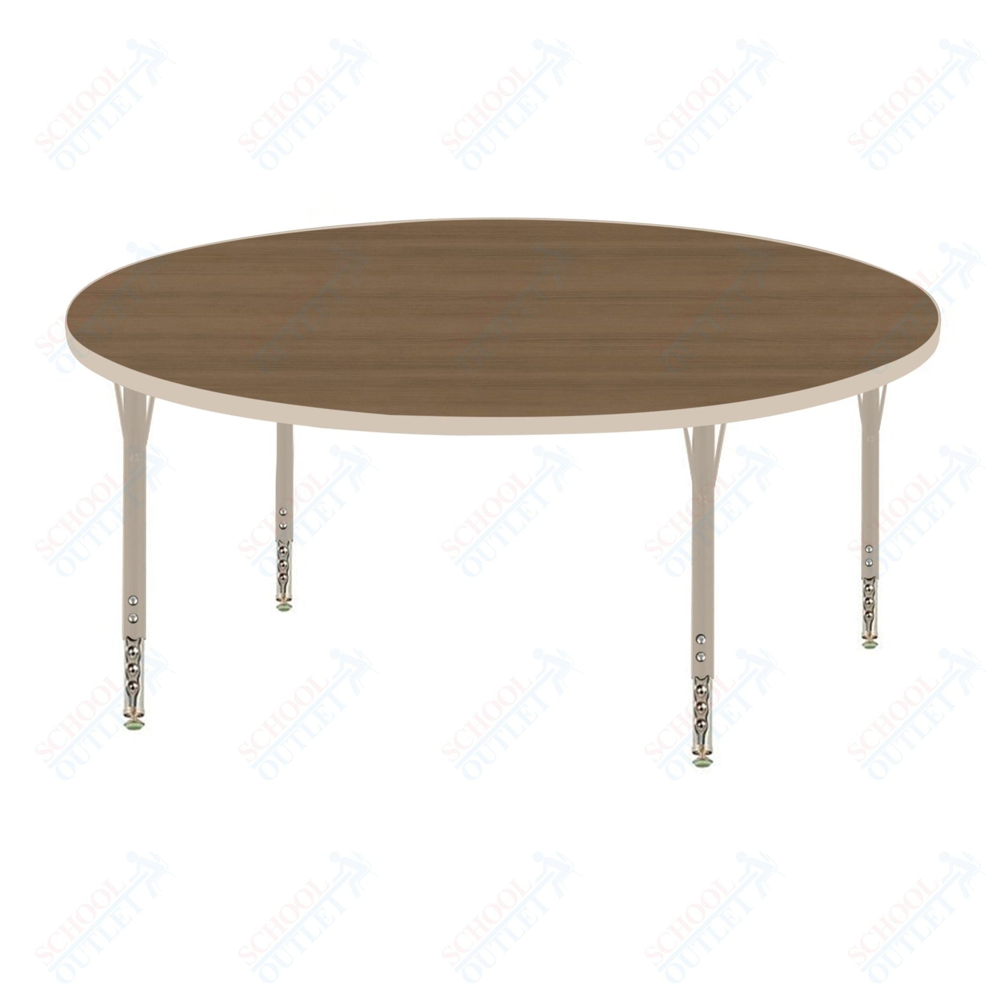 USA Capitol 30" Round Activity Table Adjustable Height 23" - 31" (30RSE) - SchoolOutlet