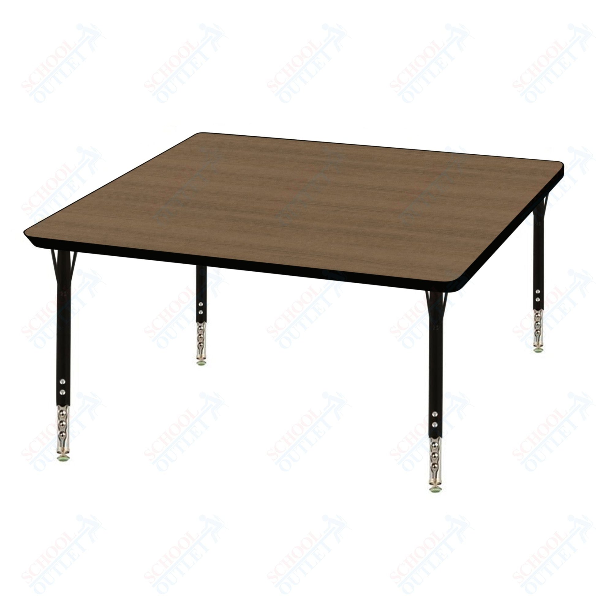 USA Capitol 30" Square Activity Table Adjustable Height 23" - 31" (30SQSE) - SchoolOutlet