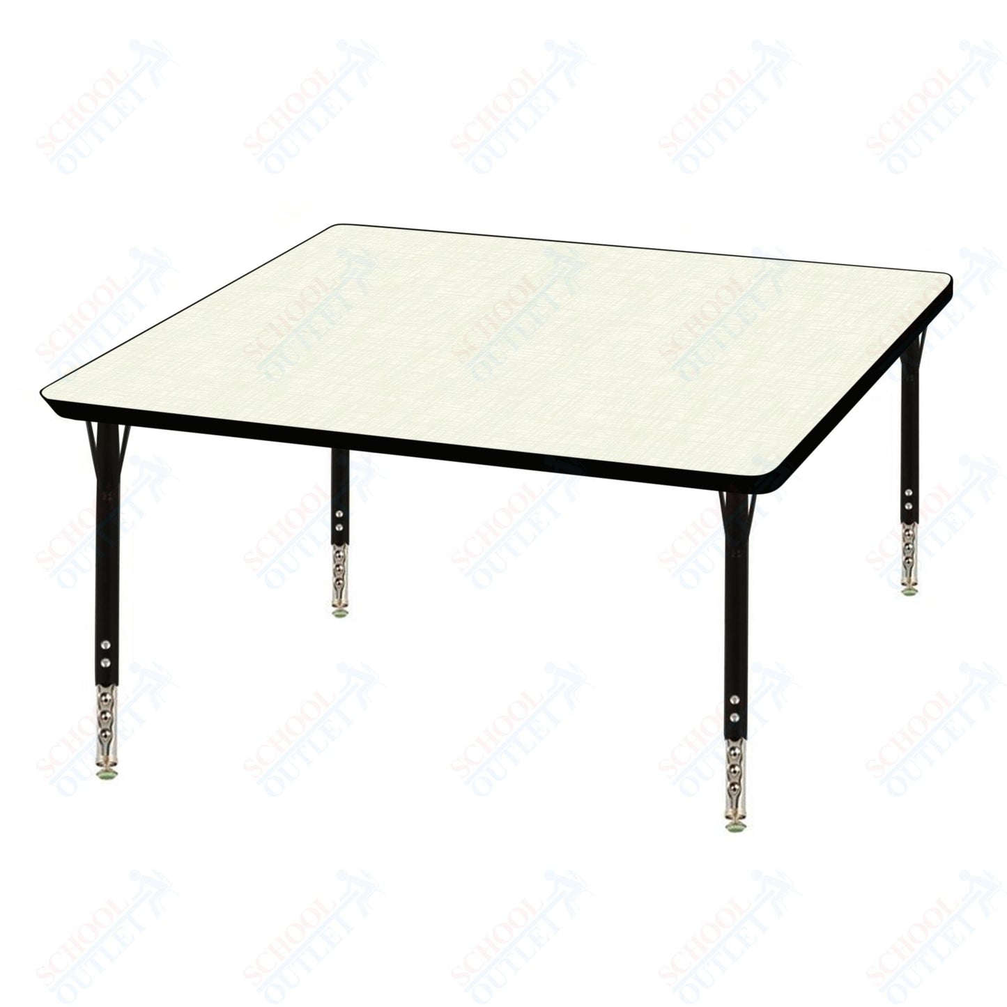 USA Capitol 30" Square Activity Table Adjustable Height 23" - 31" (30SQSE) - SchoolOutlet