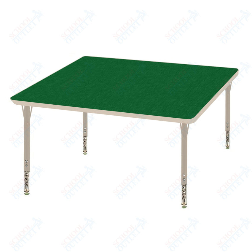 USA Capitol 30" Square Activity Table Adjustable Height 23" - 31" (30SQSE) - SchoolOutlet