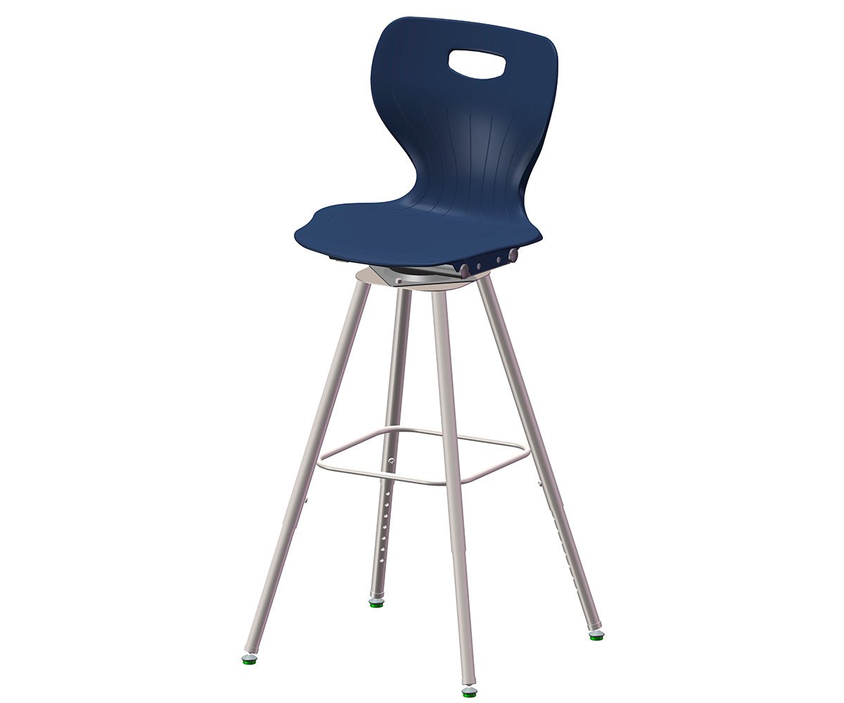 USA Capitol Euroflex 25" - 33" Adjustable Height Swivel Stool (3100) - SchoolOutlet