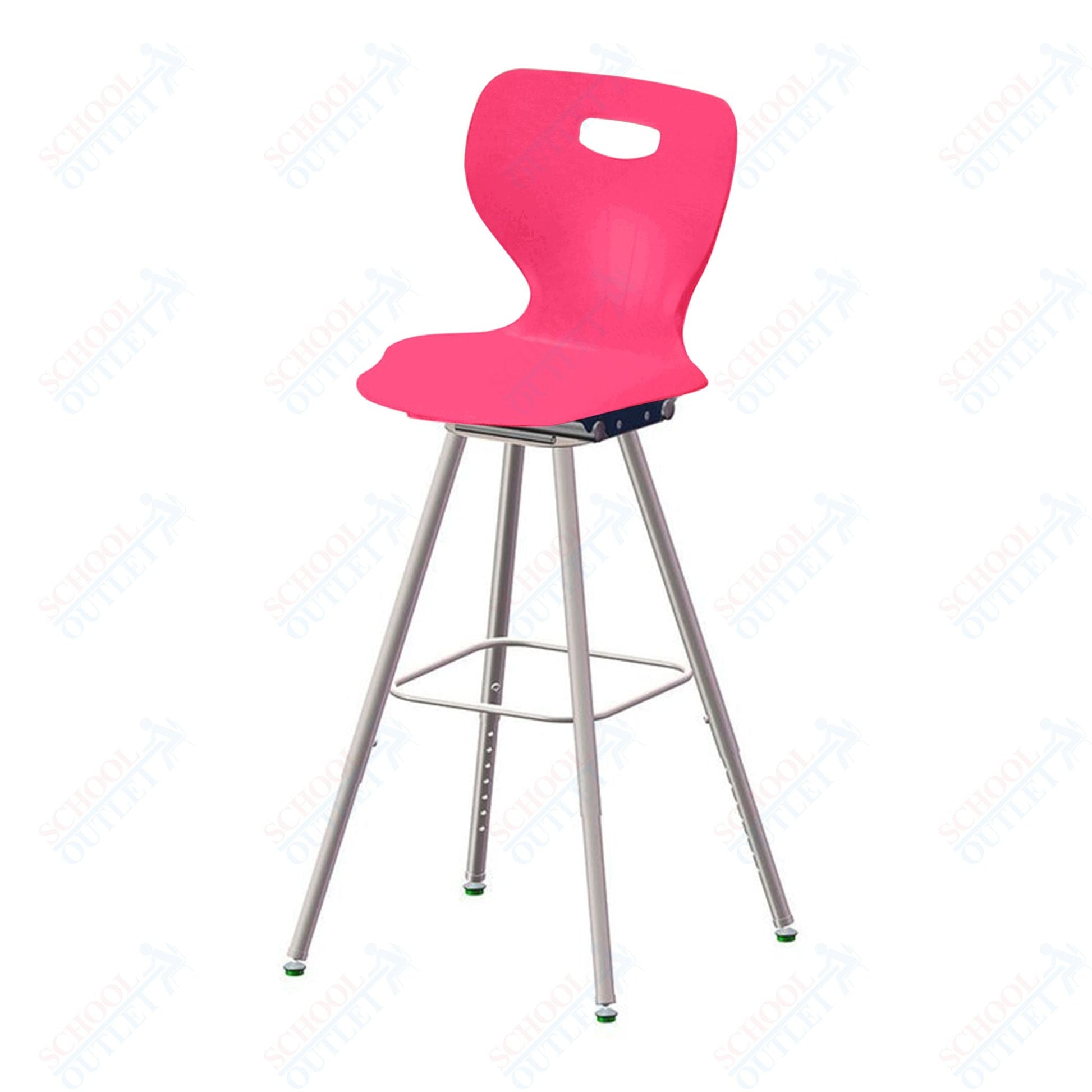 USA Capitol Euroflex 25" - 33" Adjustable Height Fixed Position Swivel Stool (3100F) - SchoolOutlet