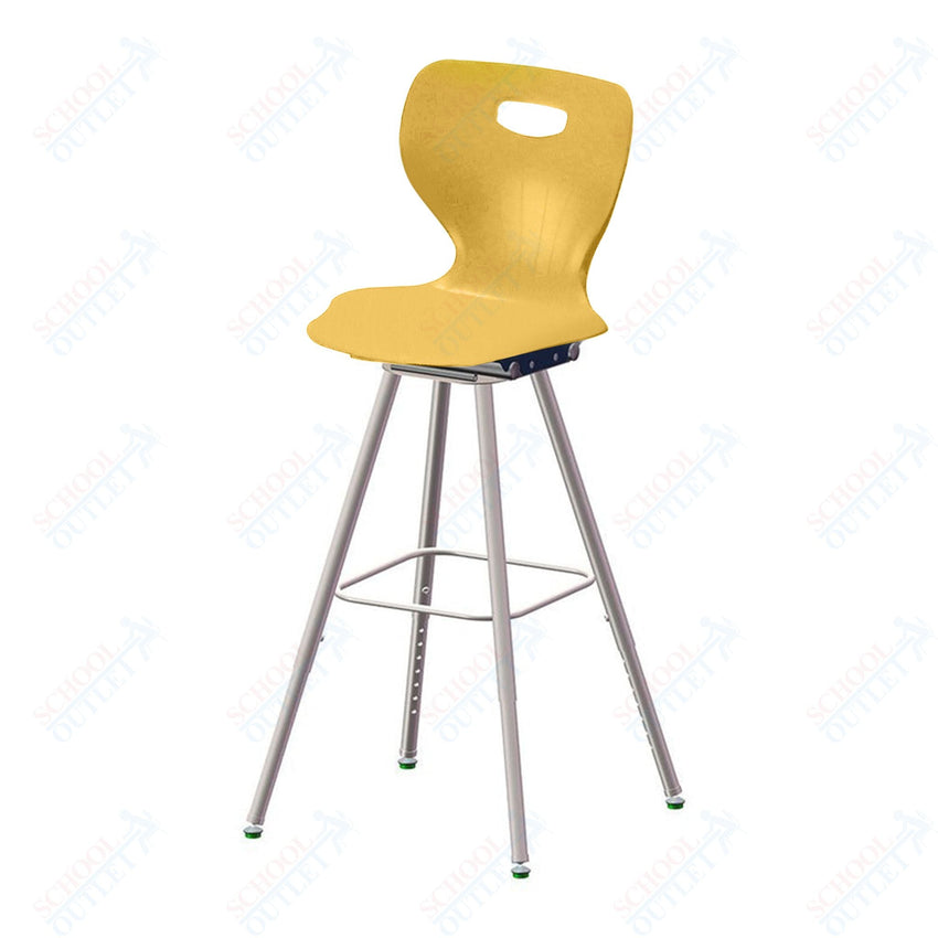 USA Capitol Euroflex 25" - 33" Adjustable Height Fixed Position Swivel Stool (3100F) - SchoolOutlet