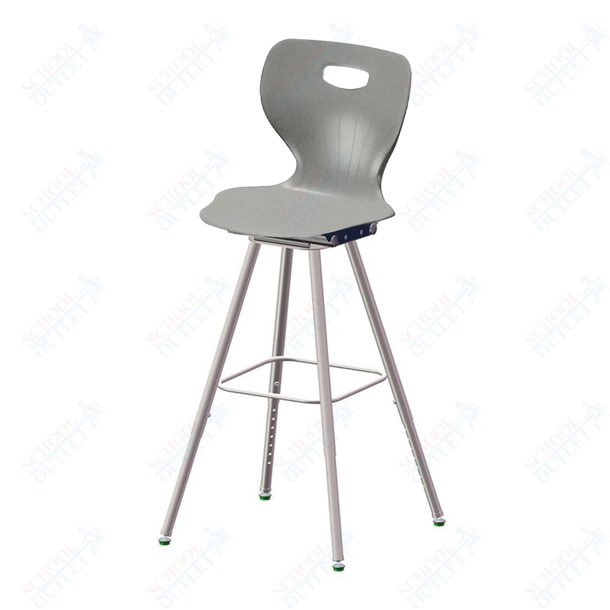 USA Capitol Euroflex 25" - 33" Adjustable Height Fixed Position Swivel Stool (3100F) - SchoolOutlet