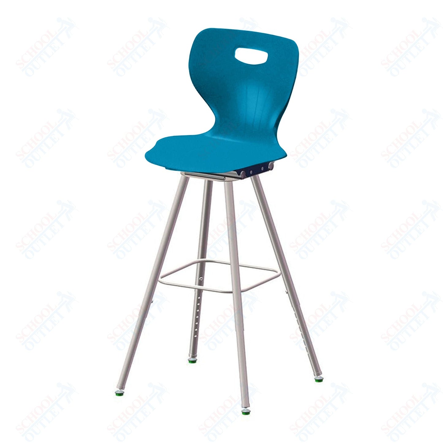 USA Capitol Euroflex 25" - 33" Adjustable Height Fixed Position Swivel Stool (3100F) - SchoolOutlet