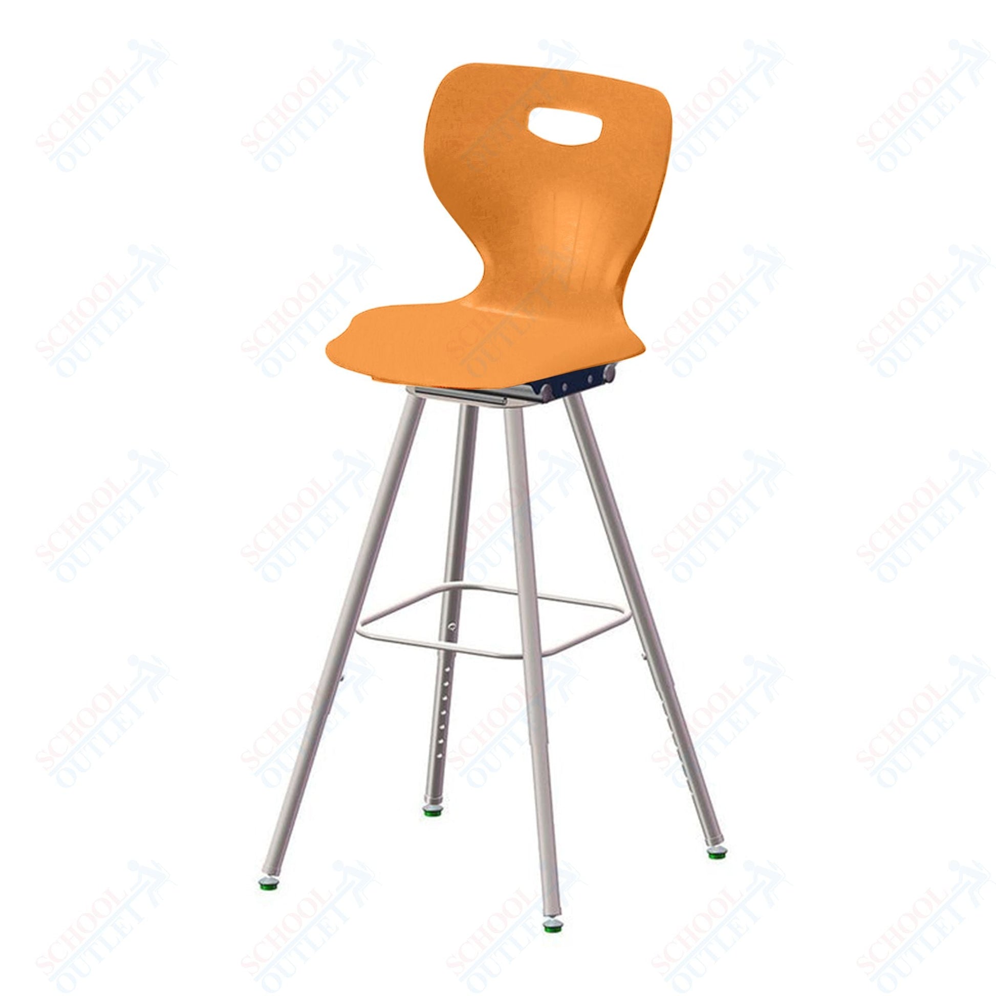 USA Capitol Euroflex 25" - 33" Adjustable Height Fixed Position Swivel Stool (3100F) - SchoolOutlet