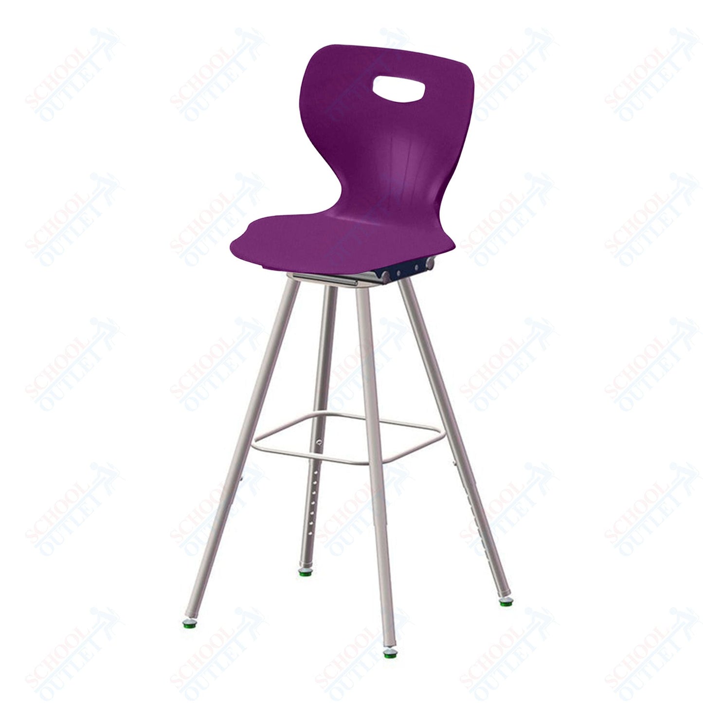 USA Capitol Euroflex 25" - 33" Adjustable Height Fixed Position Swivel Stool (3100F) - SchoolOutlet