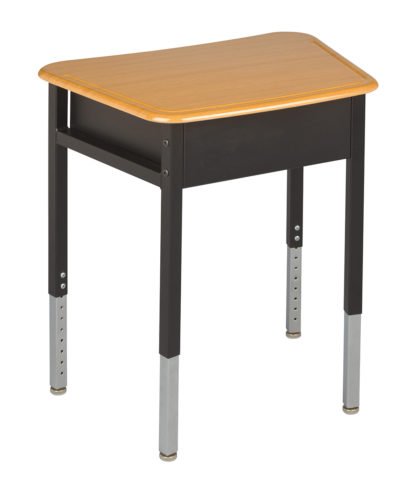 USA Capitol Unite Student Desk Adjustable Height 22" - 33", Hard Plastic Top (321) - SchoolOutlet