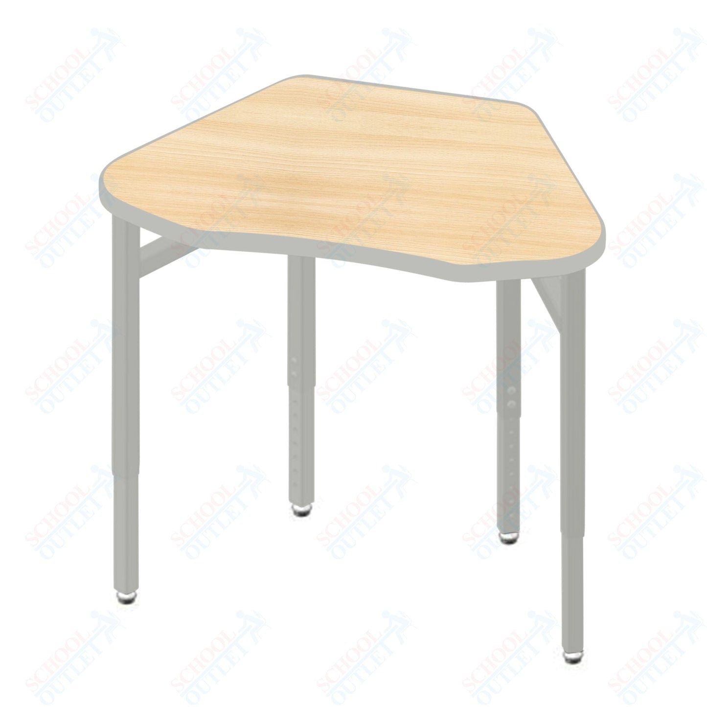 USA Capitol Unite Student Desk Adjustable Height 22" - 30", Laminate Top w/ Sprayed Edge (330SE) - SchoolOutlet