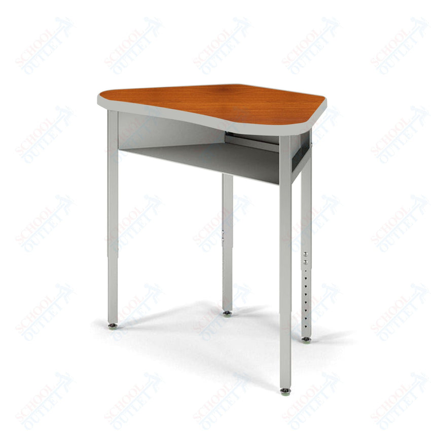 USA Capitol Unite Student Desk Adjustable Height 22" - 30", Hard Plastic Top with Book Box (331) - SchoolOutlet